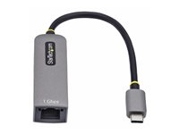 StarTech.com USB-C to Ethernet Adapter, NIC, 1Gbps - Nettverksadapter - USB-C 3.2 Gen 1 - Gigabit Ethernet + USB-C 3.2 Gen 1 - romgrå 1GPD3-USB-C-ETHERNET