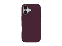 ZAGG Manhattan Snap - Baksidedeksel for mobiltelefon - MagSafe-samsvar - silikon - svart kirsebær - for Apple iPhone 17 702319060