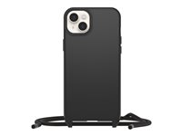 OtterBox React Series - Baksidedeksel for mobiltelefon - halskjede - MagSafe-samsvar - svart - for Apple iPhone 14 Plus 77-92285