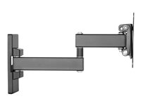 Vision VFM-WA1X1B - Monteringssett (veggarm) - for Skjerm - kaldvalset stål - svart - skjermstørrelse: 13"-27" VFM-WA1X1B