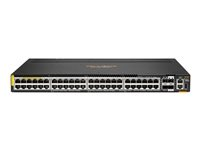 HPE Aruba Networking 6300M 48p Smart Rate 1G/2.5G/5G Class6 PoE 4p SFP56 50G TAA Switch - Switch - Max. Stacking Distance 10 km - L3 - Styrt - 48 x 100/1000/2.5G/5G (4PPoE) + 4 x 1 Gigabit / 10 Gigabit / 25 Gigabit SFP56 (uplink / stacking) - front og side til bakside - rackmonterbar - 4PPoE (2880 W) - TAA-samsvar S0G04A