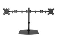 Vision VFM-DSDB - Stativ - for 2 LCD-skjermer - stål - svart - skjermstørrelse: 13"-32" - skrivebord VFM-DSDB