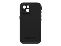 LifeProof Fre - Beskyttende vanntett eske baksidedeksel for mobiltelefon - med MagSafe - MagSafe-samsvar - resirkulert plast - svart - for Apple iPhone 14 77-90202