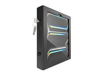 Compulocks iPad Pro M4 13" (2024), Apex Enclosure Tilting Stand 4" - Monteringssett (hus, stativ) - synlige foran/bak kamera og sensorer - for nettbrett - låsbar - metallramme - svart - skjermstørrelse: 13" - veggmonterbar - for Apple 13-inch iPad Pro (M4) TCDP0413PAPX4B