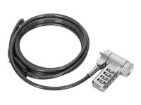 Targus DEFCON Ultimate - Sikkerhetskabellås - universalserialisert - sølv - 2 m ASP96GLX-S
