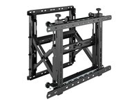 Vision - Monteringssett (veggmontering) - for LCD-skjerm - låsbar - stål - svart - skjermstørrelse: 45"-86" VFM-VW6X4/2