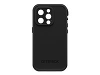 LifeProof FRE - Baksidedeksel for mobiltelefon - med MagSafe - MagSafe-samsvar - svart - for Apple iPhone 14 Pro 77-90196