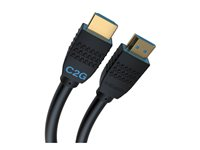 C2G 12ft (3.6m) C2G Performance Series Ultra Flexible High Speed HDMI Cable - 4K 60Hz In-Wall, CMG (FT4) Rated - High Speed - HDMI-kabel med Ethernet - HDMI hann til HDMI hann - 3.6 m - svart - 4K 60Hz støtte, toretnings C2G10399