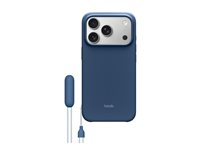 Beats - Baksidedeksel for mobiltelefon - with kickstand and camera control - MagSafe-samsvar - polykarbonat - grunnfjell blå - for iPhone 17 Pro MGTP4LL/A