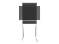 Vision VFM-F10 - Vogn - for flatpanel - stål - elfenbenshvit - skjermstørrelse: 50"-55" VFM-F10/WH