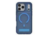 ZAGG Rainier Snap - Baksidedeksel for mobiltelefon - robust - kickstand + camera control button - MagSafe-samsvar - grafen - kobaltblå horisont 702320840