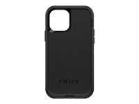 OtterBox Defender Series - Baksidedeksel for mobiltelefon - robust - polykarbonat, syntetisk gummi - svart - for Apple iPhone 12, 12 Pro 77-65401