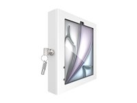 Compulocks iPad Air M2 & M3 11", Apex Enclosure Mast Stand - White - Monteringssett (hus, stativ) - for nettbrett - låsbar - metallramme - hvit - skjermstørrelse: 11" - skranketopp, veggmonterbar - for Apple 11-inch iPad Air (M2, M3) 333W11APXW