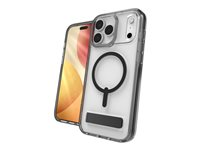 Zagg Santa Cruz Snap - Baksidedeksel for mobiltelefon - med stativ - MagSafe-samsvar - kullsort - for Apple iPhone 17 Pro Max 702318951