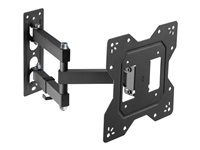 Vision VFM-WA2X2/3 - Monteringssett (veggplate, VESA-adapter, leddarm) - justerbar arm - for LCD-skjerm - kaldvalset stål - svart - skjermstørrelse: 20"-50" VFM-WA2X2/3