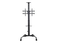 Vision VFM-F20 - Vogn - for LCD-skjerm - robust stål - svart - skjermstørrelse: 37"-70" VFM-F20