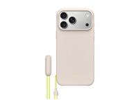 Beats - Baksidedeksel for mobiltelefon - with kickstand and camera control - MagSafe-samsvar - polykarbonat - kalkstein - for iPhone 17 Pro Max MGTQ4LL/A