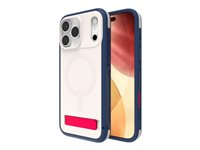 ZAGG Sedona Snap - Baksidedeksel for mobiltelefon - MagSafe-samsvar - grafen - rødt lys og blå - for Apple iPhone 17 Pro Max 702319139