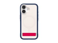 ZAGG Sedona Snap - Baksidedeksel for mobiltelefon - MagSafe-samsvar - grafen - rødt lys og blå - for Apple iPhone 17 702319136