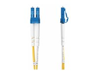 StarTech.com 7m (22.9ft) LC to LC (UPC) OS2 Single Mode Duplex Fiber Optic Cable, 9/125µm, Laser Optimized, 10G, Bend Insensitive, Low Insertion Loss - LSZH Fiber Patch Cord (SMDOS2LCLC7M) - Koblingskabel - LC/UPC-enkeltmodus (hann) til LC/UPC-enkeltmodus (hann) - 7 m - 7 m - 2 mm - fiberoptisk - dupleks - 9 / 125 micron - OS1/OS2 - halogenfri, passiv - gul SMDOS2LCLC7M