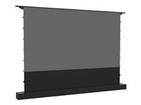 Multibrackets M - Projeksjonsskjerm med gulvstativ - LS, electric, rising, RS232 - fritt stående - motorisert - 100" (254 cm) - 16:9 - ALR UST - svart 7350105218613