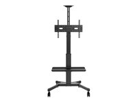 Vision X-Series VFM-F22 - Vogn - høydejusterbar - for LCD-skjerm - stål, aluminium - matt svart - skjermstørrelse: 31"-80" VFM-F22
