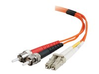 C2G Low-Smoke Zero-Halogen - Koblingskabel - LC multimodus (hann) til ST flermodus (hann) - 1 m - 1 m - fiberoptisk - 62,5 / 125 mikroner - oransje 85271