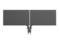 Vision VFM-DAD/4 - Monteringssett - justerbar arm - for 2 LCD-skjermer eller LCD-skjerm og bærbar/nettbrett - aluminium, stål - matt svart - skjermstørrelse: 17"-27" - skrivebordsmonterbar VFM-DAD/4