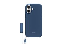 Beats - Baksidedeksel for mobiltelefon - with kickstand and camera control - MagSafe-samsvar - polykarbonat - grunnfjell blå - for iPhone 17 MGTM4LL/A
