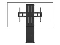 Vision VFM-F40 - Heavy Duty - stativ - motorisert - for interaktiv flatpanel / LCD-display - stål - matt svart - skjermstørrelse: 47"-90" - plassering på gulv VFM-F40