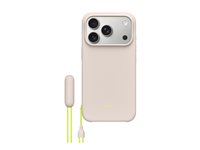 Beats - Baksidedeksel for mobiltelefon - with kickstand and camera control - MagSafe-samsvar - polykarbonat - kalkstein - for iPhone 17 Pro MGTN4LL/A