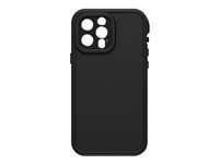 LifeProof FRE - Beskyttende vanntett eske for mobiltelefon - 50 % resirkulert plast, 25 % havbasert resirkulert plast - svart - for Apple iPhone 12 Pro Max, 13 Pro Max 77-85512