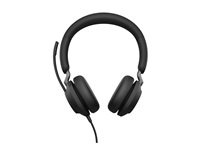 Jabra Evolve2 40 SE UC Stereo - Hodesett - on-ear - kablet - USB-C, USB-A - lydisolerende - Optimert for UC 24189-989-799