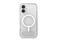 Zagg Crystal Palace Snap - Baksidedeksel for mobiltelefon - stativ - MagSafe-samsvar - krystallklar - for Apple iPhone 17 702318860