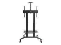 Vision X-Series VFM-F27 - Vogn - høydejusterbar - for LCD-skjerm - stål, aluminium - matt svart - skjermstørrelse: 55"-100" VFM-F27