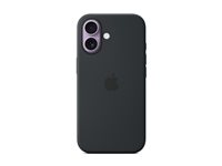 Apple - Baksidedeksel for mobiltelefon - MagSafe-samsvar - silikon - svart - for iPhone 17 MGF14ZM/A