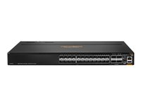 HPE Aruba Networking CX 8100 24x10G SFP+ 4x40/100G QSFP28 Switch - Switch - L3 - Styrt - 24 x 1 Gigabit / 10 Gigabit SFP / SFP+ + 4 x 40 Gigabit QSFP+ / 100 Gigabit QSFP28 - front til bakside-luftflyt - rackmonterbar R9W86A#ABB