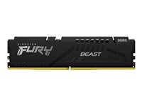 Kingston FURY Beast - DDR5 - sett - 128 GB: 4 x 32 GB - DIMM 288-pin - 2800 MHz / PC5-44800 - CL40 - 1.25 V - ikke-bufret - on-die ECC - svart KF556C40BBK4-128