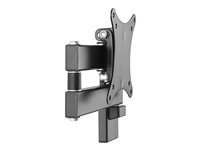 Vision VFM-WA1X1B - Monteringssett (veggarm) - for Skjerm - kaldvalset stål - svart - skjermstørrelse: 13"-27" VFM-WA1X1B