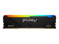 Kingston FURY Beast RGB - DDR4 - modul - 8 GB - DIMM 288-pin - 1800 MHz / PC4-28800 - CL17 - 1.35 V - ikke-bufret - ikke-ECC KF436C17BB2A/8