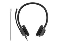 Cisco Headset 322 - Hodesett - on-ear - kablet - RJ-9 - karbon sort HS-W-322-C-RJ9