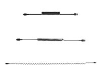 StarTech.com 3ft (1m) USB A to C Charging Cable, Coiled Heavy Duty Fast Charge & Sync USB-C Cable, High Quality USB 2.0 A to Type-C, Rugged Aramid Fiber, TPE, 3A, S20, iPad, Pixel - Durable Male to Male USB, Black - USB-kabel - USB (hann) til 24 pin USB-C (hann) - USB 2.0 - 3 A - 1 m - rullet sammen - svart R2ACC-1M-USB-CABLE