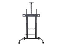 Vision VFM-F25 - Vogn - for LCD-display / notebook / videokonferansekamera - robust stål - svart pulverjakke - skjermstørrelse: 60"-100" VFM-F25