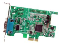 StarTech.com 1 Port Low Profile Native RS232 PCI Express Serial Card with 16550 UART (PEX1S553LP) - Seriell adapter - PCIe lav profil - RS-232 PEX1S553LP