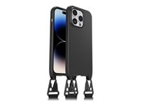 OtterBox React Series - Baksidedeksel for mobiltelefon - halskjede - MagSafe-samsvar - svart - for Apple iPhone 14 Pro 77-92294