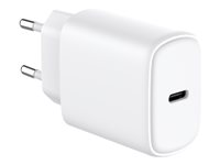 GRATEQ - Strømadapter - GaN - 25 watt - 3 A - PD/PPS, Fast Charge (24 pin USB-C) - hvit 83026SF