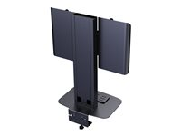 Vision - Stativ - for LCD-skjerm - kaldvalset stål - svart - skjermstørrelse: 37"-65" - skrivebord VFM-DSXP
