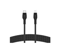 Belkin BoostCharge - Lightning-kabel - 24 pin USB-C hann til Lightning hann - 2 m - svart CAA011BT2MBK