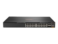 HPE Aruba Networking 6300M 24p 10M/100M/1G 4p SFP56 50G TAA Switch - Switch - Max. Stacking Distance 10 km - L3 - Styrt - 24 x 10/100/1000 + 4 x 1 Gigabit / 10 Gigabit / 25 Gigabit / 50 Gigabit SFP56 (opplink / stabling) - front og side til bakside - rackmonterbar - TAA-samsvar S0G01A
