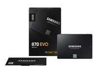 Samsung 870 EVO MZ-77E250B - SSD - kryptert - 250 GB - intern - 2.5" - SATA 6Gb/s - buffer: 512 MB - 256-bit AES - TCG Opal Encryption MZ-77E250B/EU